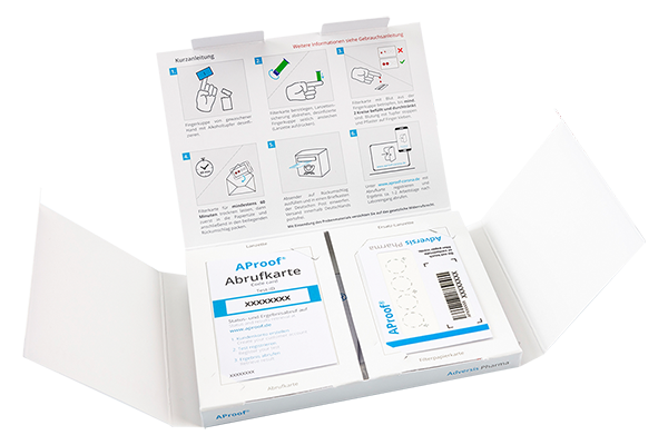 AProof® Probenahme-Set offen